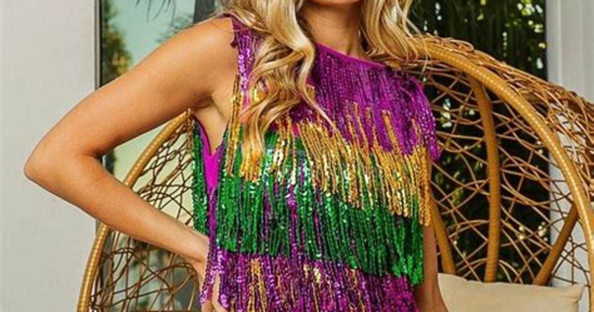Viral Mardi Gras Jersey Dress Looks Best Street Style Inspiration And