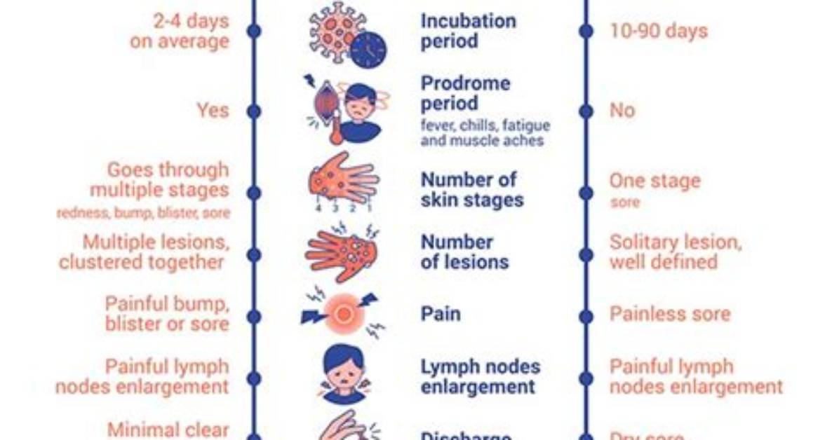 Visual Symptom Guide Identifying Oral Herpes Syphilis and Gonorrhea in The