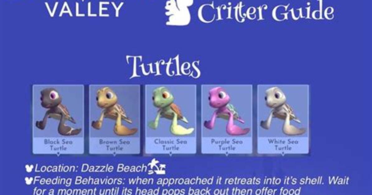 Weekly Sea Turtle Schedule for Dreamlight Valley Never Miss a Rare