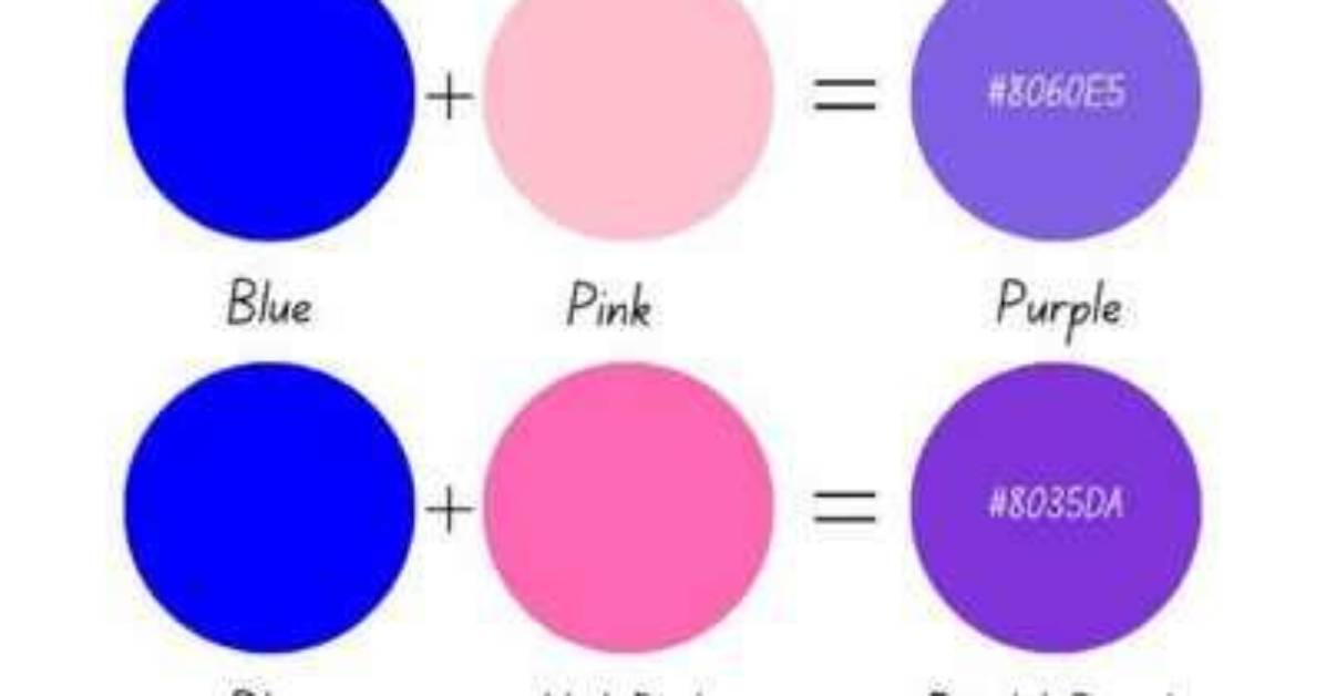 What Color Does Pink and Purple Make Mixing Ratios Swatches And