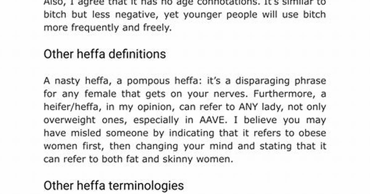 What Does Heffa Mean Common Questions Definitions And