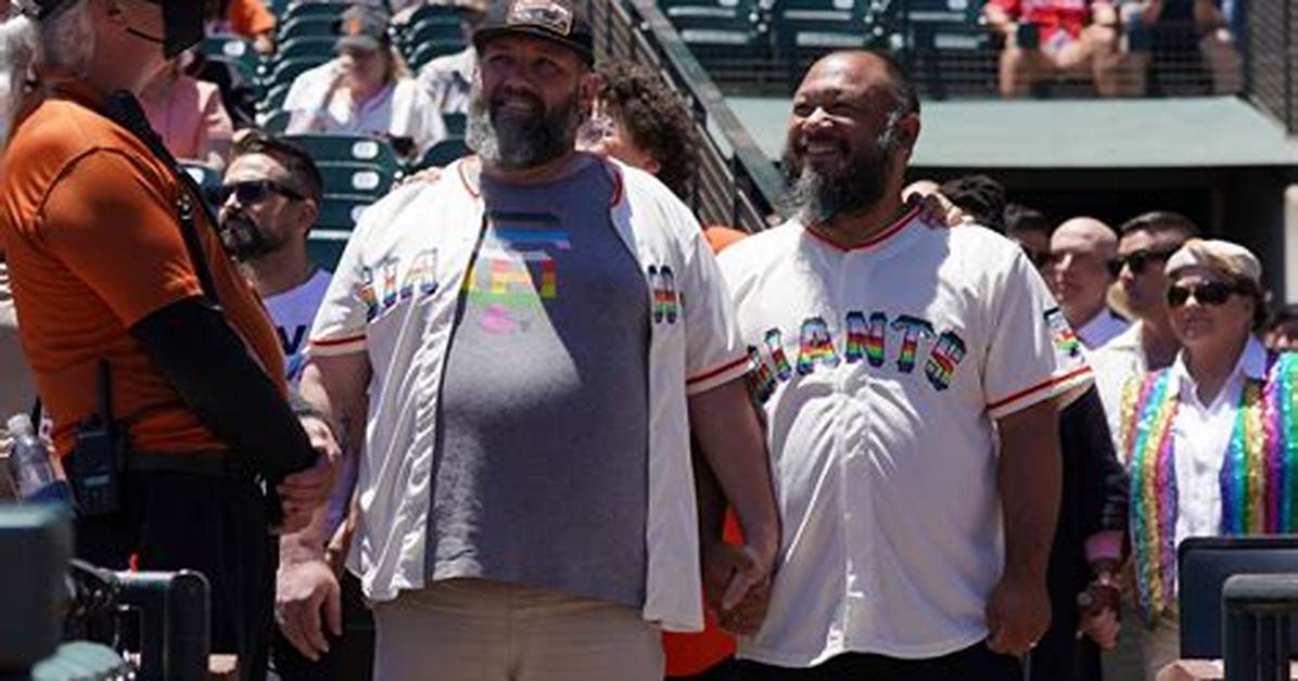 What Was Written on the Giants Pride Night Caps Photo