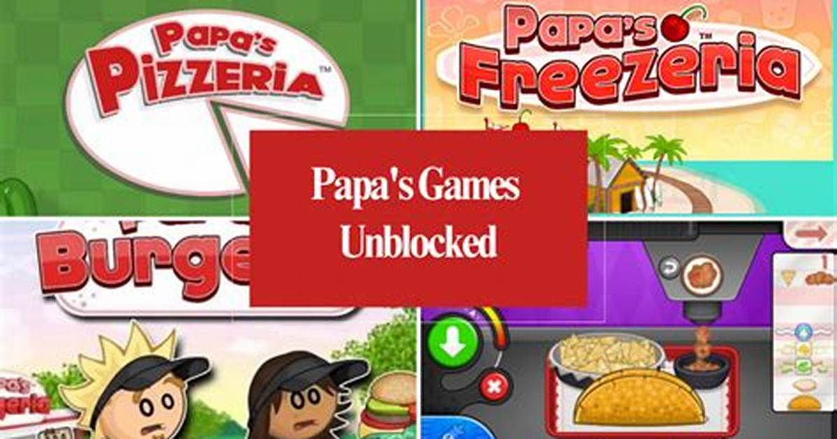 Which Papa S Games Actually Work Unblocked Full 2026