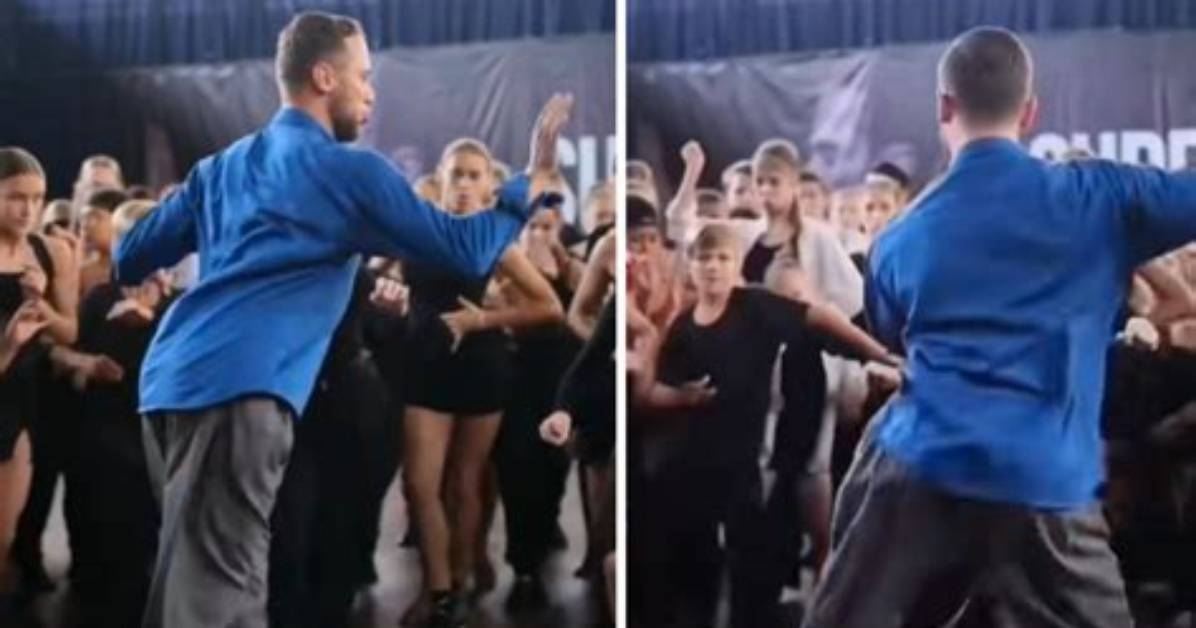 Who Is the Blue Shirt Guy Dancing Inside Michael Galyean S Sudden Jump to Gordon Ramsay S
