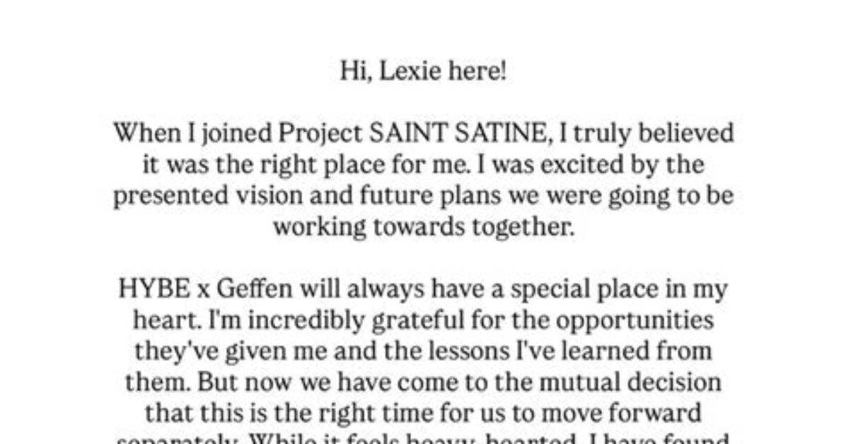 Why Did Lexie Leave Saint Satine Fact Checking Rumors Vs
