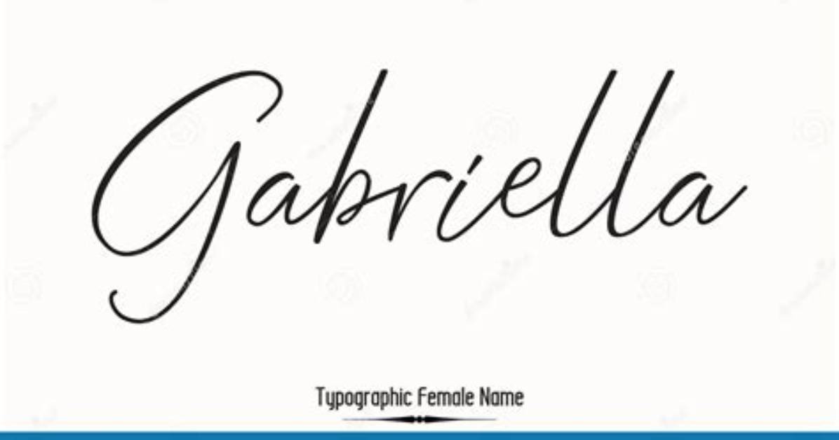 Why Gabriela in Cursive Is