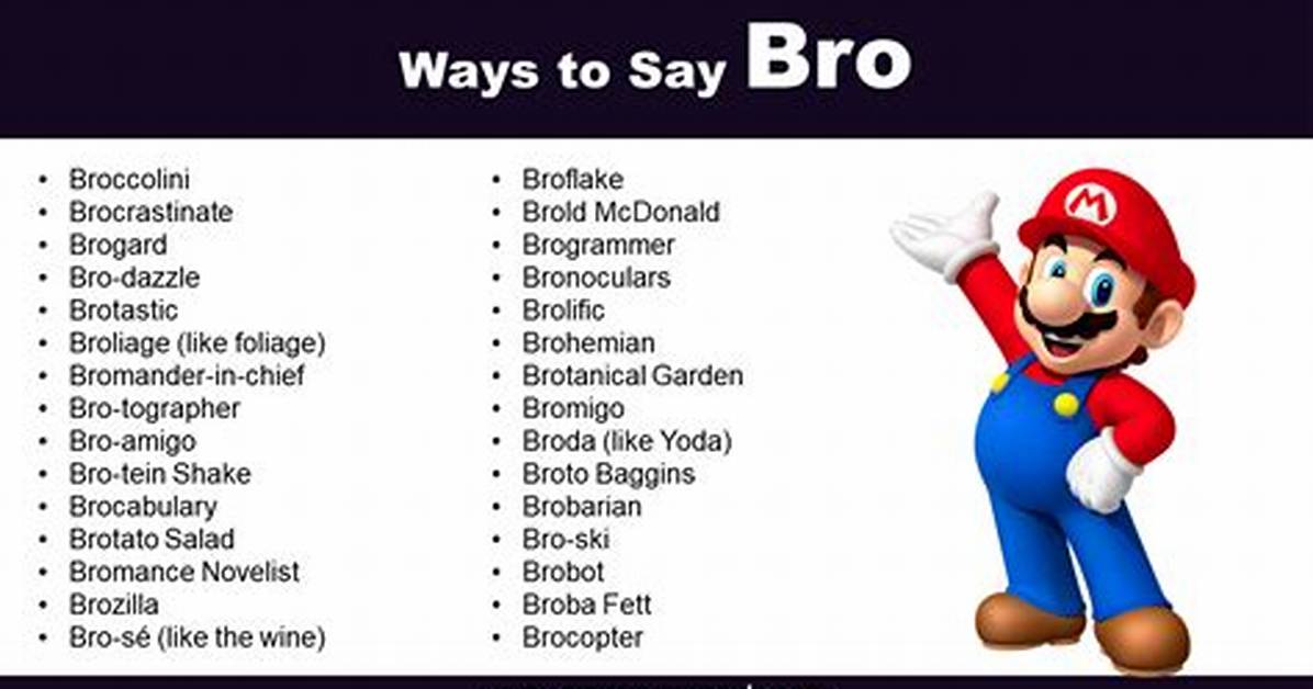 Why the Bro Just Saying