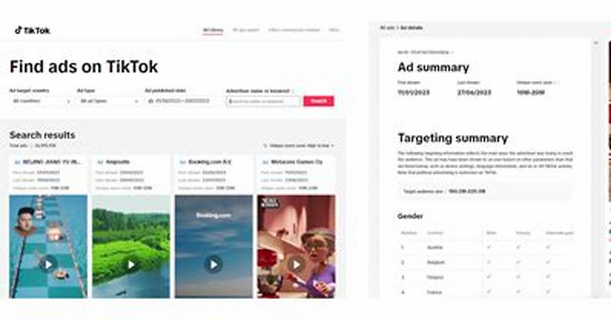 Why the Tiktok Ad Library Is Under Fire Eu Regulatory Crackdowns And